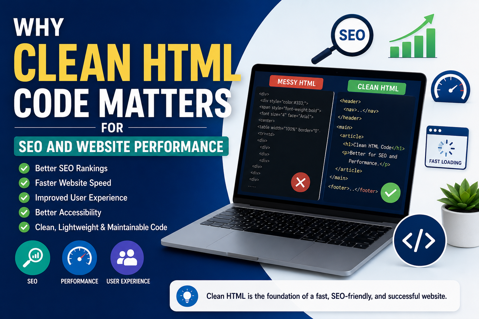 Why Clean HTML Code Matters for SEO and Website Performance